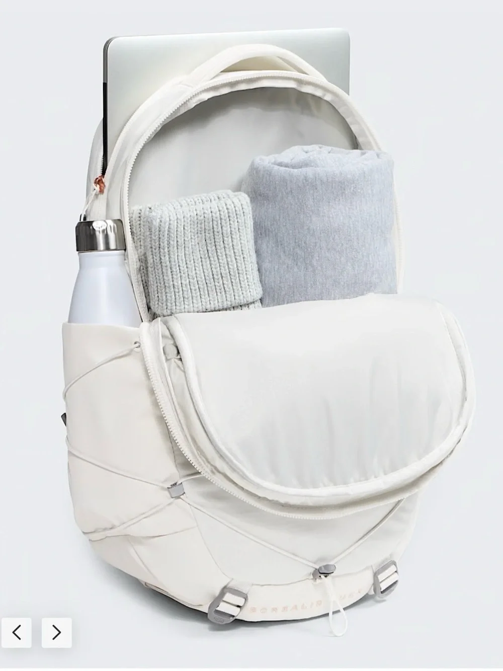 The North Face sleek cream